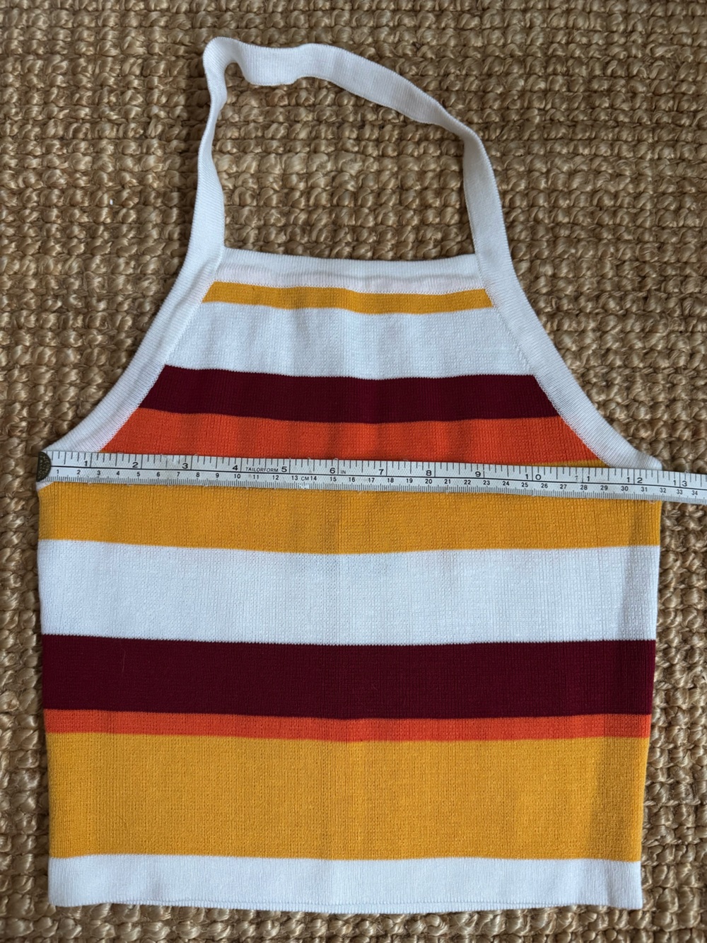 Retro Striped Halter Top - Picture 3 of 6